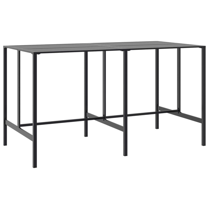 Masă de bar, negru, 200x100x110 cm, oțel vopsit electrostatic - WALTI WALTI
