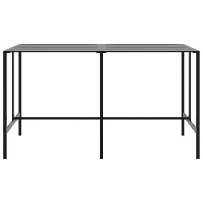 Masă de bar, negru, 200x100x110 cm, oțel vopsit electrostatic - WALTI WALTI