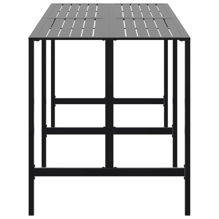 Masă de bar, negru, 200x100x110 cm, oțel vopsit electrostatic - WALTI WALTI