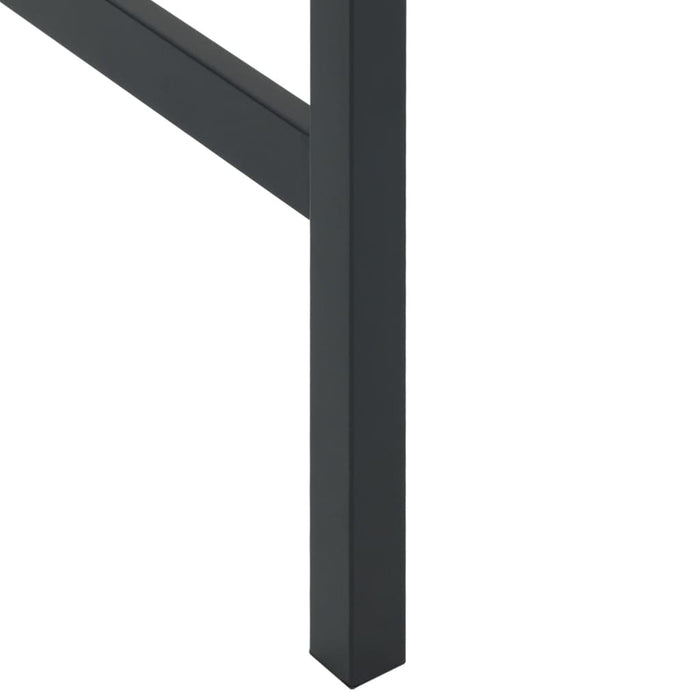 Masă de bar, negru, 200x100x110 cm, oțel vopsit electrostatic - WALTI WALTI