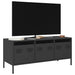 Dulap TV, negru, 101,5x39x43,5 cm, oțel laminat la rece - WALTI WALTI