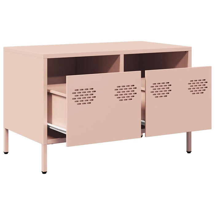 Dulap TV, roz, 68x39x43,5 cm, oțel laminat la rece - WALTI WALTI