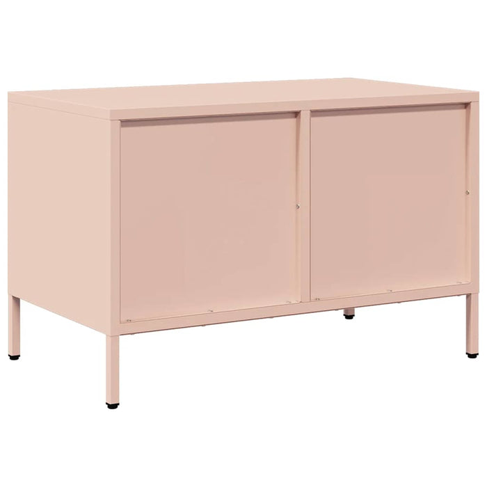 Dulap TV, roz, 68x39x43,5 cm, oțel laminat la rece - WALTI WALTI