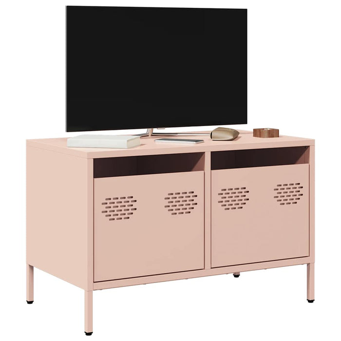 Dulap TV, roz, 68x39x43,5 cm, oțel laminat la rece - WALTI WALTI