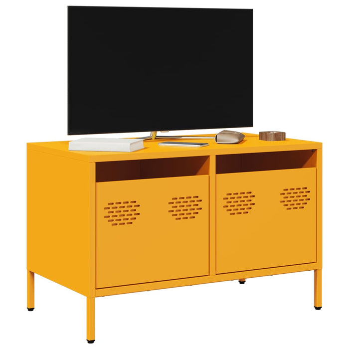 Dulap TV, galben muștar, 68x39x43,5 cm, oțel laminat la rece - WALTI WALTI