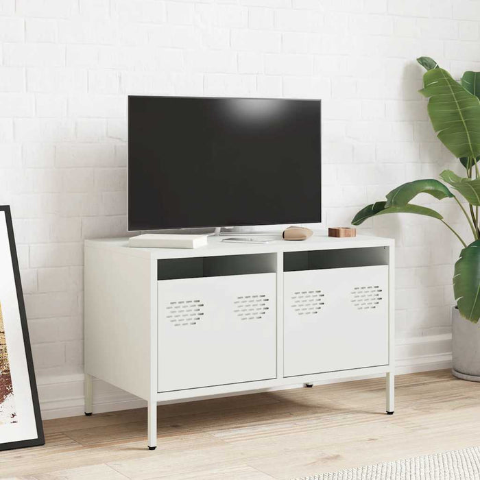 Dulap TV, alb, 68x39x43,5 cm, oțel laminat la rece WALTI