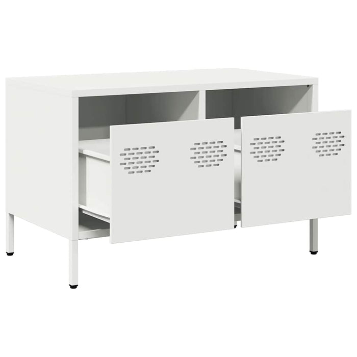 Dulap TV, alb, 68x39x43,5 cm, oțel laminat la rece WALTI