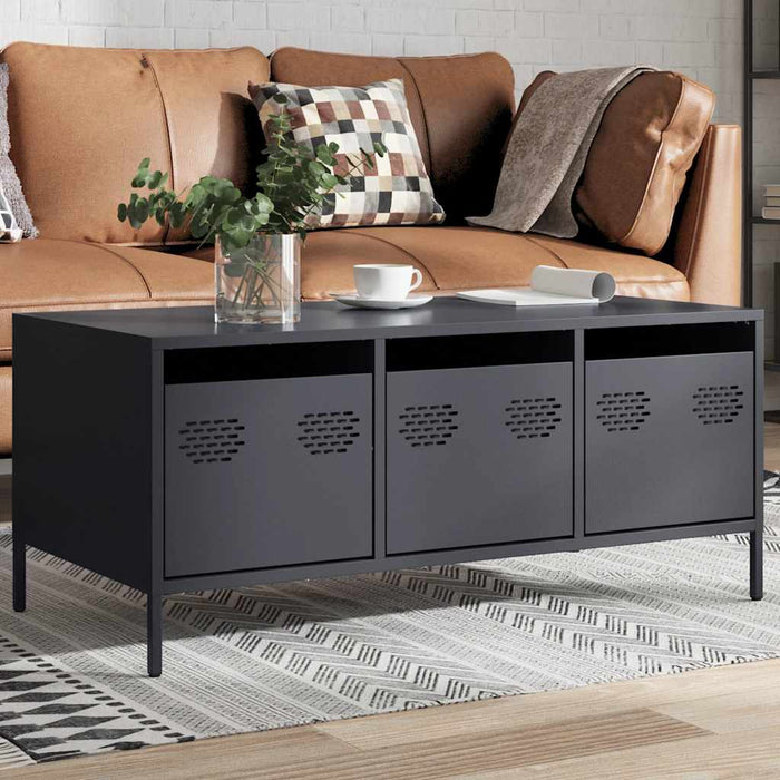 Măsuță de cafea antracit 101,5x50x43,5 cm, oțel laminat la rece - WALTI WALTI