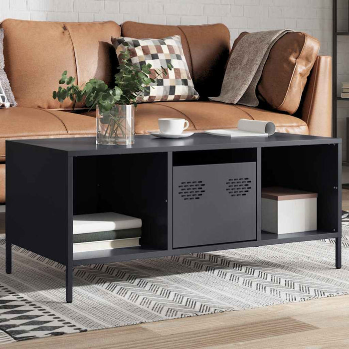 Măsuță de cafea, antracit 101,5x50x43,5 cm oțel laminat la rece - WALTI WALTI