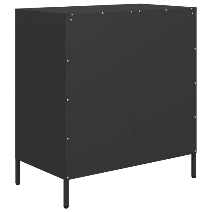 Dulap, negru, 68x39x73,5 cm, oțel laminat la rece - WALTI WALTI