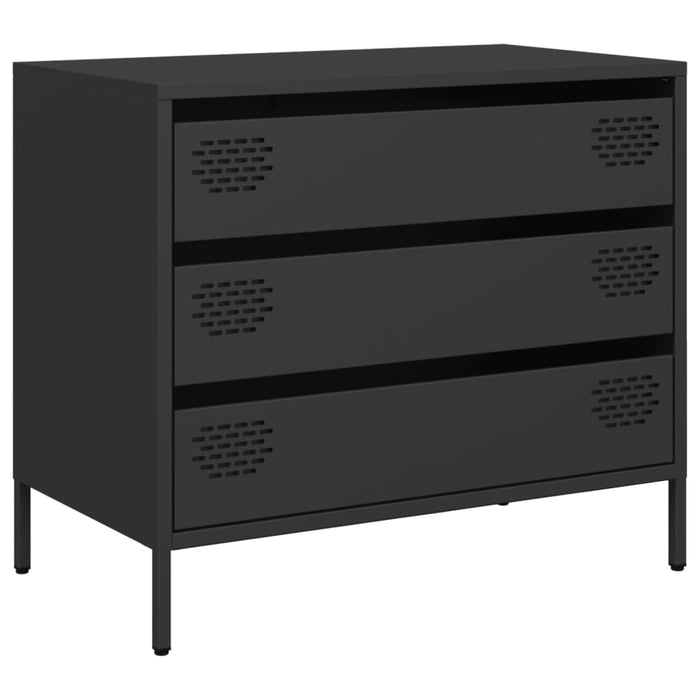 Dulap, negru, 68x39x58,5 cm, oțel laminat la rece WALTI