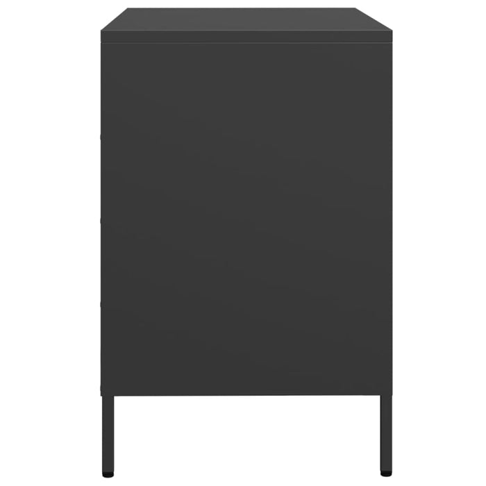 Dulap, negru, 68x39x58,5 cm, oțel laminat la rece WALTI
