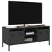 Dulap TV, negru, 101,5x39x43,5 cm, oțel laminat la rece - WALTI WALTI