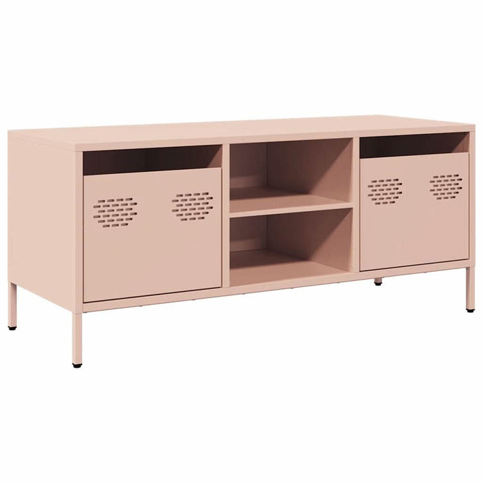 Dulap TV, roz, 101,5x39x43,5 cm, oțel laminat la rece - WALTI WALTI