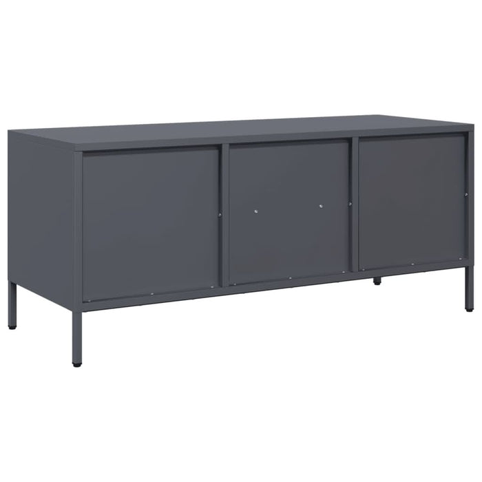 Dulap TV, antracit, 101,5x39x43,5 cm, oțel laminat la rece - WALTI WALTI