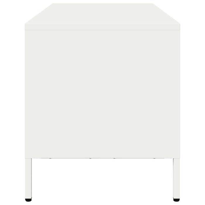 Dulap TV, alb, 101,5x39x43,5 cm, oțel laminat la rece - WALTI WALTI