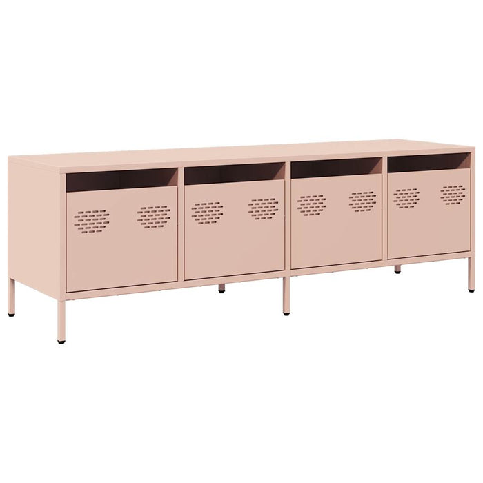 Dulap TV, roz, 135x39x43,5 cm, oțel laminat la rece WALTI