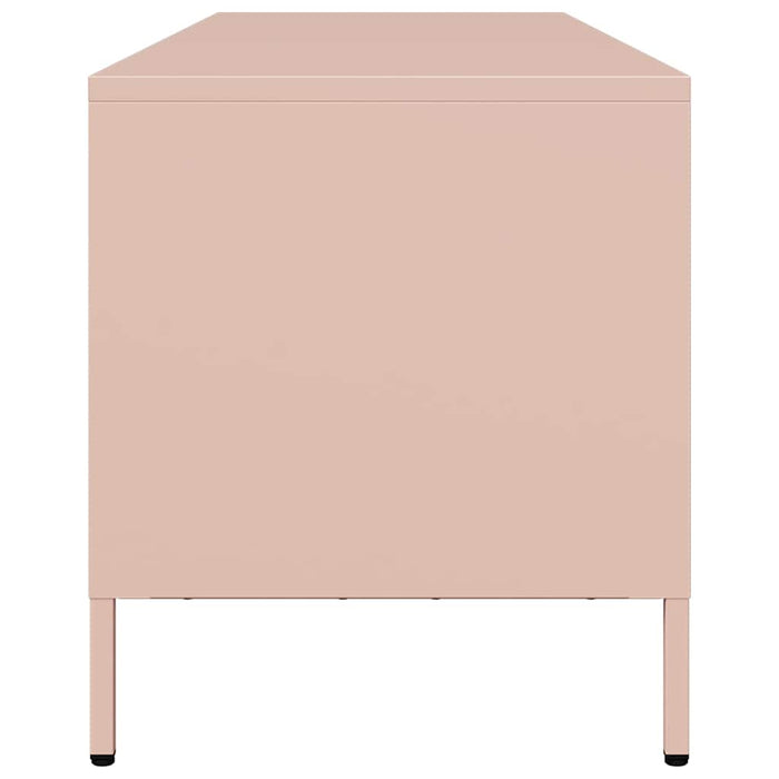 Dulap TV, roz, 135x39x43,5 cm, oțel laminat la rece WALTI