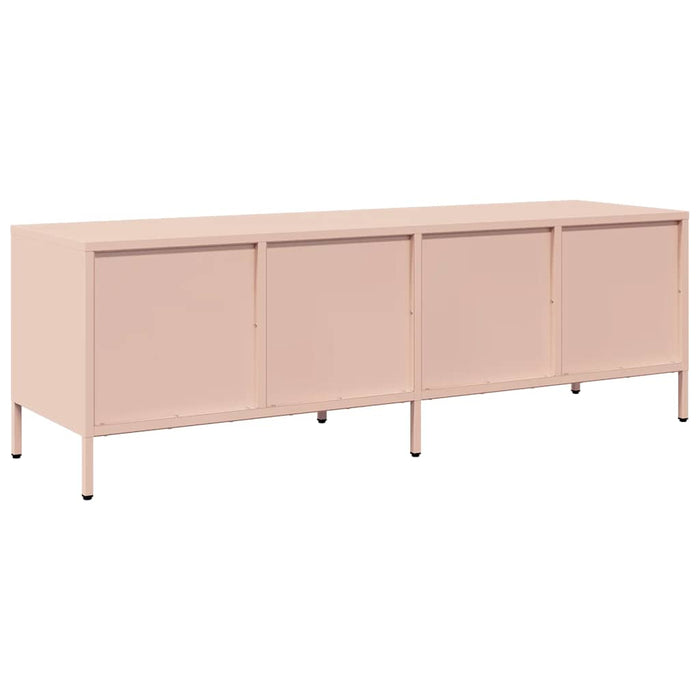 Dulap TV, roz, 135x39x43,5 cm, oțel laminat la rece WALTI