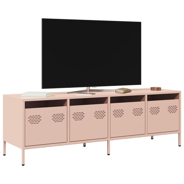 Dulap TV, roz, 135x39x43,5 cm, oțel laminat la rece WALTI