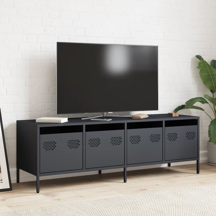 Dulap TV, antracit, 135x39x43,5 cm, oțel laminat la rece - WALTI WALTI