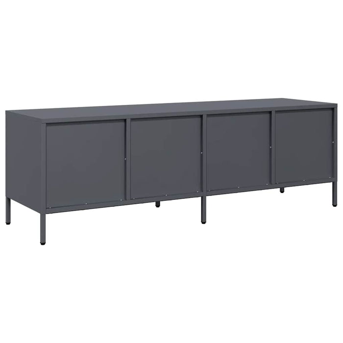 Dulap TV, antracit, 135x39x43,5 cm, oțel laminat la rece - WALTI WALTI