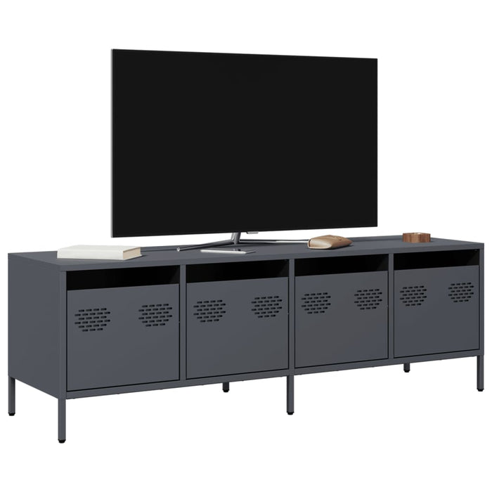 Dulap TV, antracit, 135x39x43,5 cm, oțel laminat la rece - WALTI WALTI