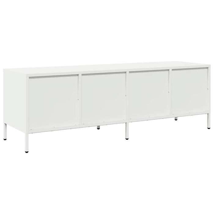 Dulap TV, alb, 135x39x43,5 cm, oțel laminat la rece - WALTI WALTI