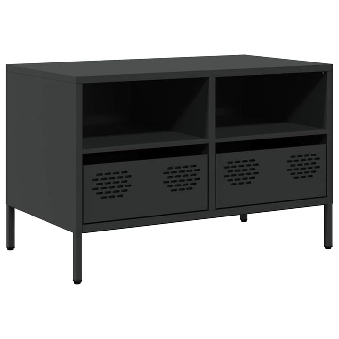 Dulap TV, negru, 68x39x43,5 cm, oțel laminat la rece WALTI