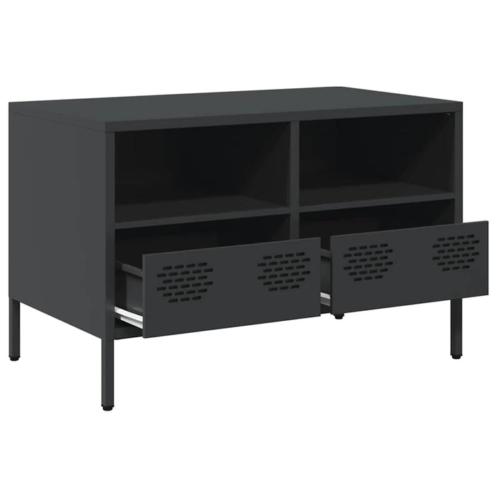 Dulap TV, negru, 68x39x43,5 cm, oțel laminat la rece WALTI