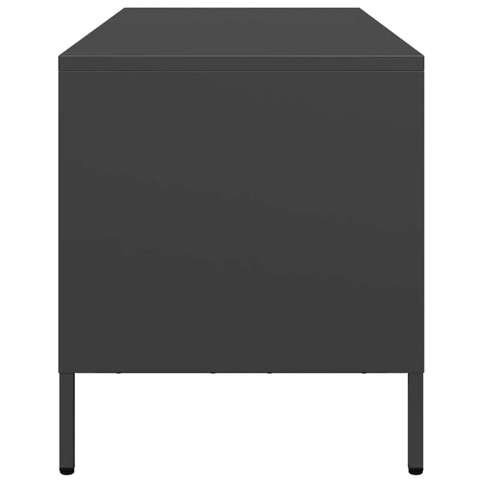 Dulap TV, negru, 68x39x43,5 cm, oțel laminat la rece WALTI