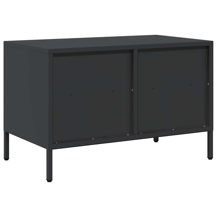 Dulap TV, negru, 68x39x43,5 cm, oțel laminat la rece WALTI