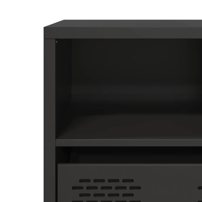 Dulap TV, negru, 68x39x43,5 cm, oțel laminat la rece WALTI