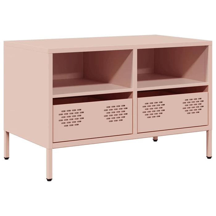 Dulap TV, roz, 68x39x43,5 cm, oțel laminat la rece - WALTI WALTI