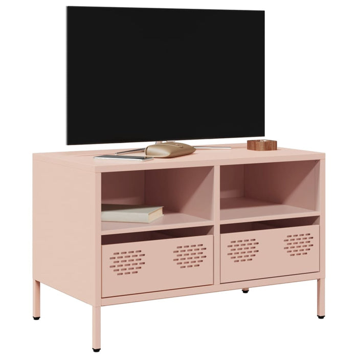 Dulap TV, roz, 68x39x43,5 cm, oțel laminat la rece - WALTI WALTI