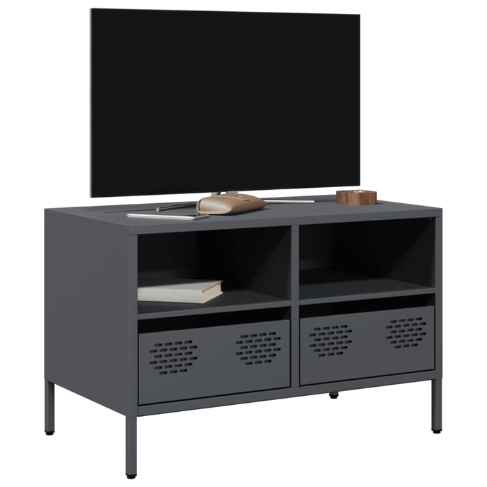 Dulap TV, antracit, 68x39x43,5 cm, oțel laminat la rece - WALTI WALTI
