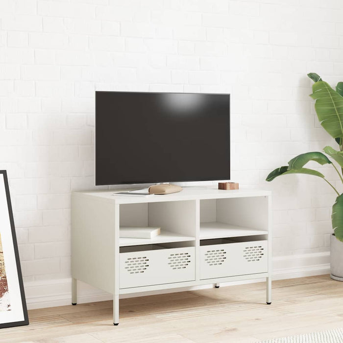 Dulap TV, alb, 68x39x43,5 cm, oțel laminat la rece WALTI