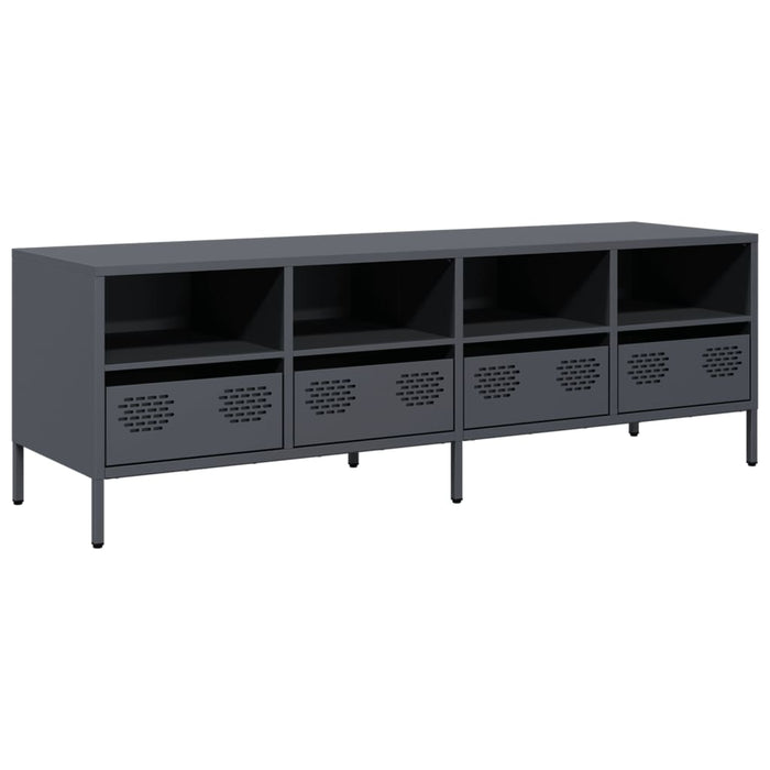 Dulap TV, antracit, 135x39x43,5 cm, oțel laminat la rece - WALTI WALTI