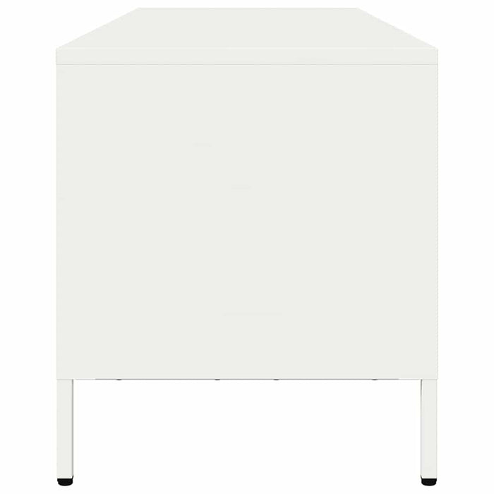Dulap TV, alb, 135x39x43,5 cm, oțel laminat la rece - WALTI WALTI