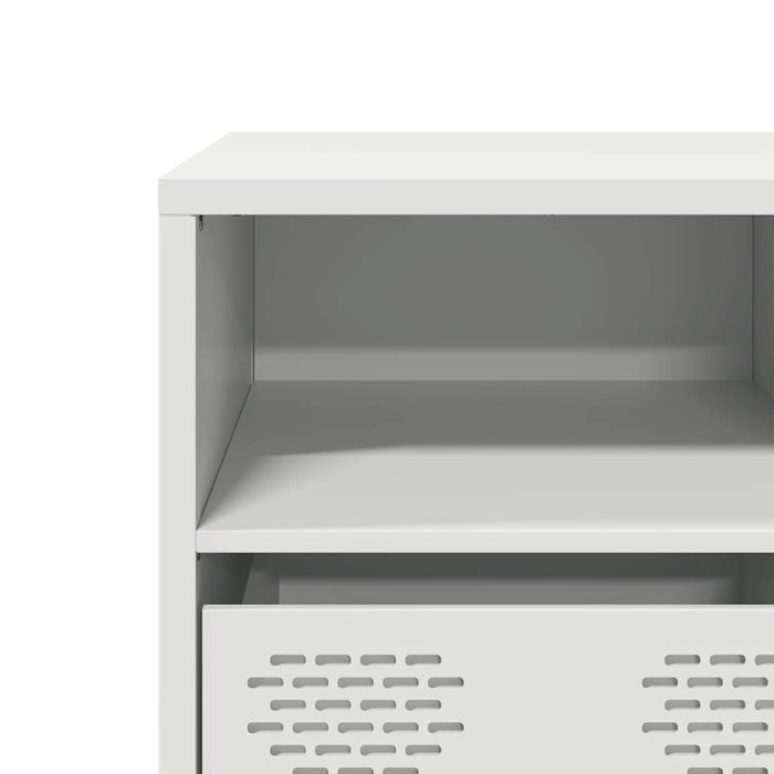 Dulap TV, alb, 135x39x43,5 cm, oțel laminat la rece - WALTI WALTI
