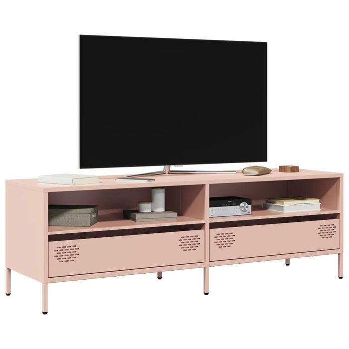Dulap TV, roz, 135x39x43,5 cm, oțel laminat la rece - WALTI WALTI
