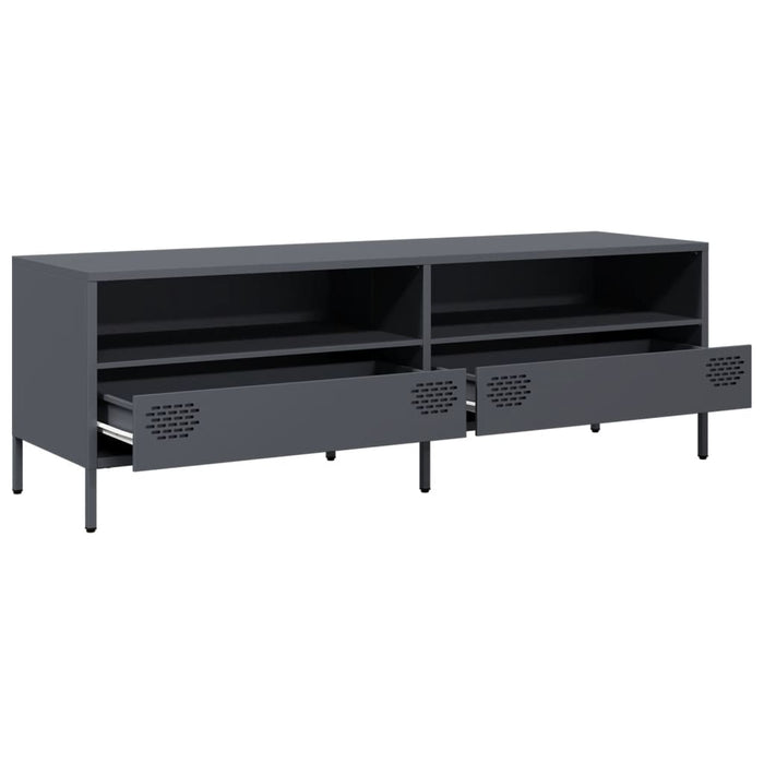 Dulap TV, antracit, 135x39x43,5 cm, oțel laminat la rece - WALTI WALTI