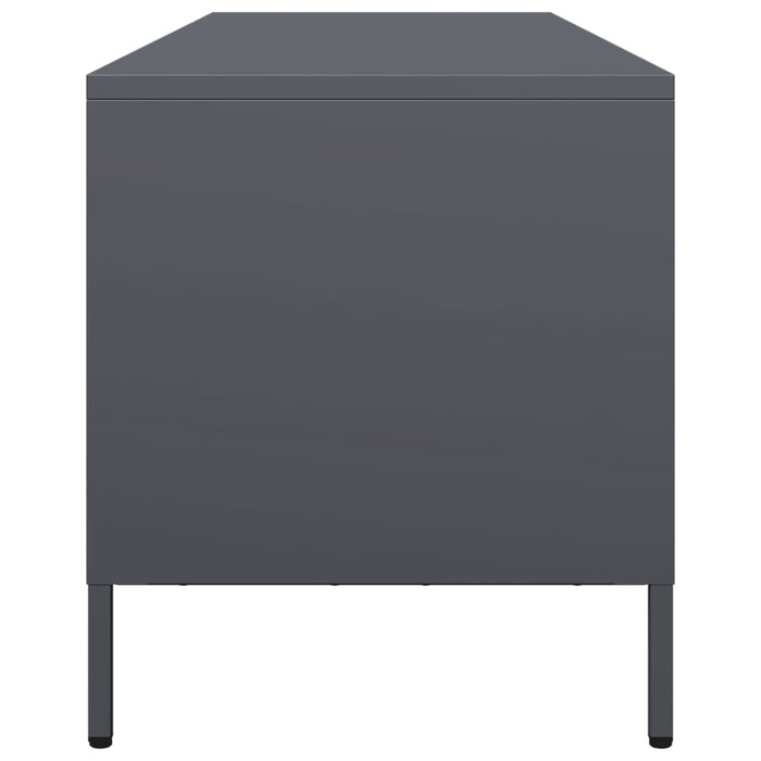Dulap TV, antracit, 135x39x43,5 cm, oțel laminat la rece - WALTI WALTI