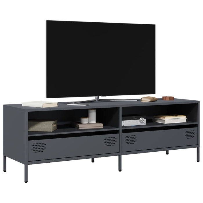 Dulap TV, antracit, 135x39x43,5 cm, oțel laminat la rece - WALTI WALTI