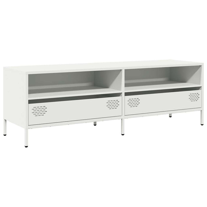 Dulap TV, alb, 135x39x43,5 cm, oțel laminat la rece - WALTI WALTI