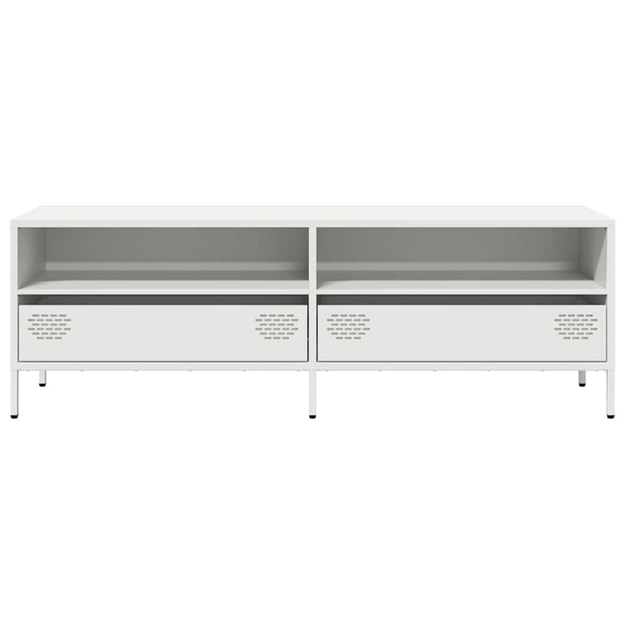 Dulap TV, alb, 135x39x43,5 cm, oțel laminat la rece - WALTI WALTI