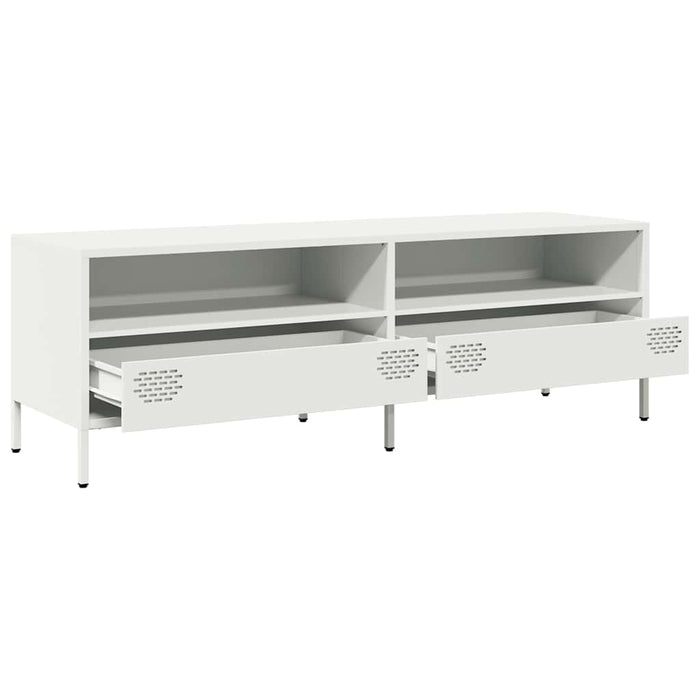 Dulap TV, alb, 135x39x43,5 cm, oțel laminat la rece - WALTI WALTI