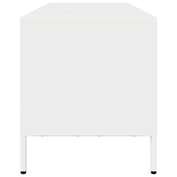 Dulap TV, alb, 135x39x43,5 cm, oțel laminat la rece - WALTI WALTI