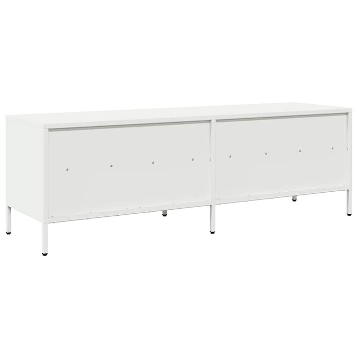 Dulap TV, alb, 135x39x43,5 cm, oțel laminat la rece - WALTI WALTI