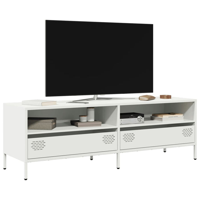 Dulap TV, alb, 135x39x43,5 cm, oțel laminat la rece - WALTI WALTI